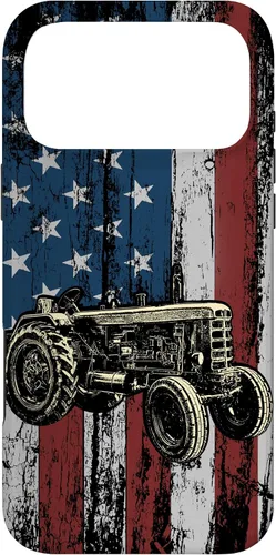 Vista 22 de Patriotic Tractor American Flag Tractor Farm Gift Farmer Case for iPhone 17