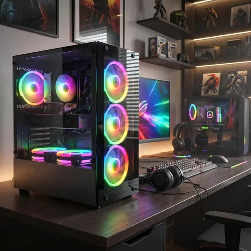 Vista 5 de Escritorio para PC para juegos STGAubron, R5 2600, RTX 2060 6G