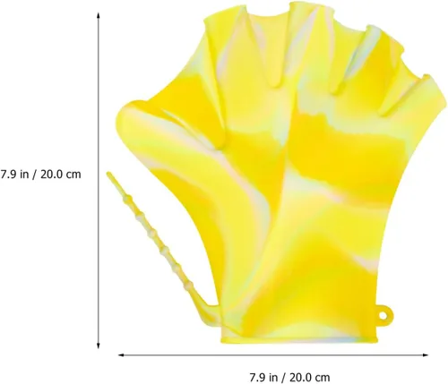 Vista 9 de Baluue 2 guantes de natación, guantes de natación acuática, para entrenamiento en agua, palmeados a mano, para hombres, mujeres, adultos