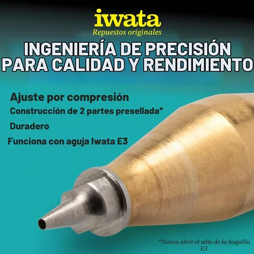 Vista 4 de Iwata Eclipse Cs/Bs/SBS Boquilla 0.014 in