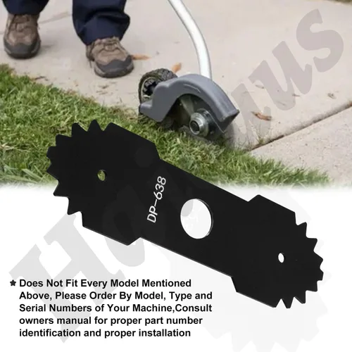 Vista 5 de Cuchilla de bordeadora 638006008 de 9 pulgadas compatible con Homelite Ryobi Edger, repuesto de cuchilla de bordeadora 638006008 638006007 RY13050