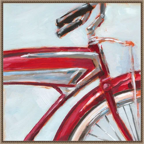 Vista 17 de Amanti Art Framed Canvas Wall Art 16x16 Retro Cycle I by Ethan Harper, Framed Wall Art Canvas, Abstract Artwork, Traditional Decor, Small Poster