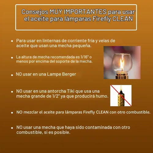 Vista 8 de Lámpara de aceite Firefly, usa combustible limpio, clean-128-c Fórmula de citronela