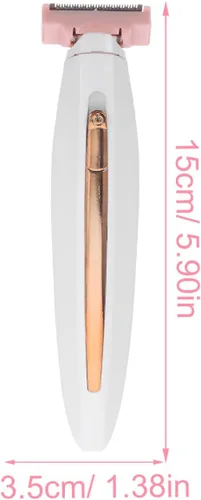Vista 6 de FOMIYES 1 Unidades Dispositivo de Eliminación para Mujeres Portátil Depilador Cuerpo Dehairing Herramienta para Piernas Brazos Axilas Bikini Línea