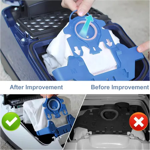 Vista 7 de Paquete de 24 bolsas de vacío 3D Airclean GN compatibles con Miele Classic C1, Complete C1, Complete C2, Complete C3, S400i S600 S2 S5 S8 Series, 6