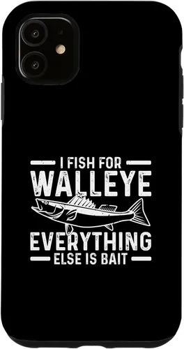 Vista 5 de Funda para iPhone 15 I Fish For Walleye Fishing Walleye Fisherman