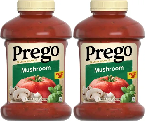 Vista 43 de Prego Tomate grueso con salsa de pasta de ajo y cebolla, tarro de 24 onzas