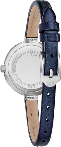 Vista 3 de Bulova Ladies Rhapsody Quartz Diamond Leather Strap Watch