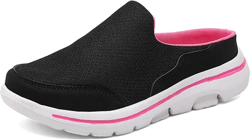 Vista 12 de Zapatos de jardín para hombre, zuecos casuales para mujer, pantuflas de casa para exteriores, suela antideslizante, cómodas, sin cordones