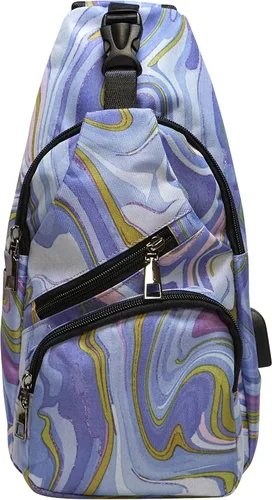 Vista 31 de Nupouch Mochila cruzada antirrobo, carga USB, mochila ligera para viajes, senderismo, todos los días
