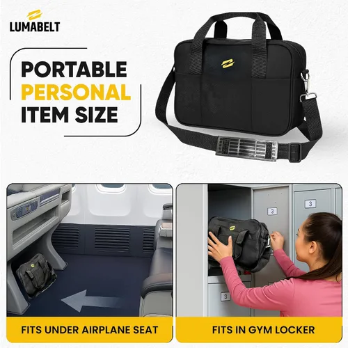Vista 3 de Pequeña bolsa de gimnasio para mujer Bolsa deportiva compacta e impermeable para entrenamiento, viajes o yoga Bolsa de fitness ligera con bolsillo