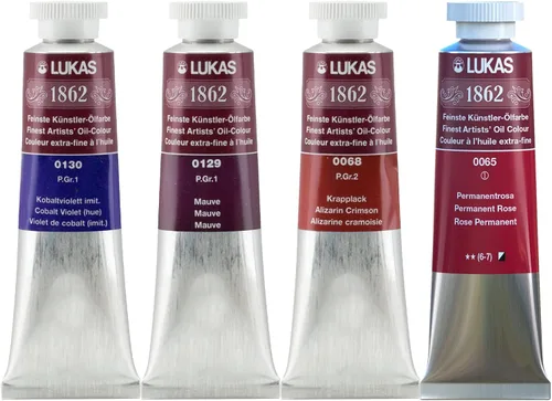 Vista 69 de Lukas 1862 Pintura al Óleo para Artistas Profesionales - Colores Tierra Amarillentos, 37 mL - Juego de 4 - Destacada Resistencia a la Luz, Sin