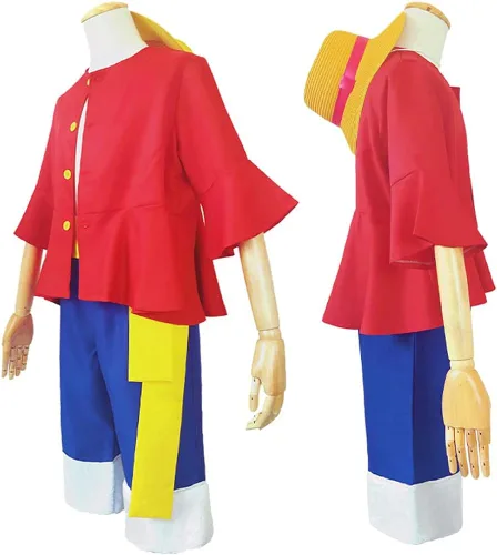 Vista 4 de Luffy - Disfraz de segunda generación de una pieza para cosplay, disfraz de anime para adultos