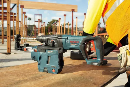 Vista 12 de BOSCH Kit extractor de polvo móvil GDE18V-26DB15 SDS-plus® Bulldog™ con (1) batería de alimentación avanzada CORE18V® de 4 Ah