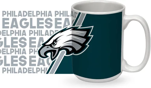 Vista 13 de Rico Industries NFL Football 15 oz White Ceramic Mug