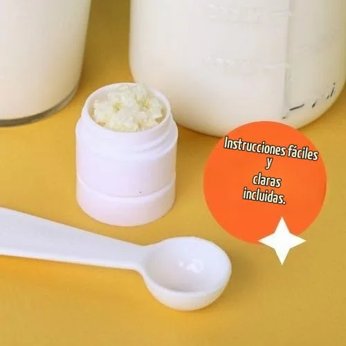 Vista 4 de Granos de kéfir de leche para hacer bebidas probióticas de kéfir