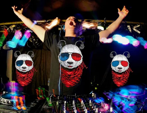 Vista 2 de Camiseta LED activada por sonido ropa de ecualizador iluminada para fiestas