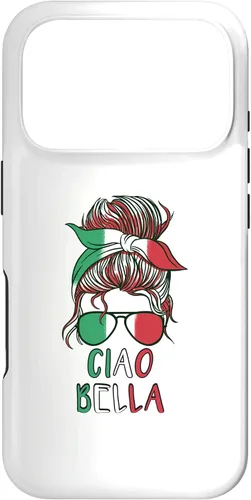 Vista 30 de Ciao Bella Italian Woman with Sunglasses Flag Italy Colors Case for iPhone 17