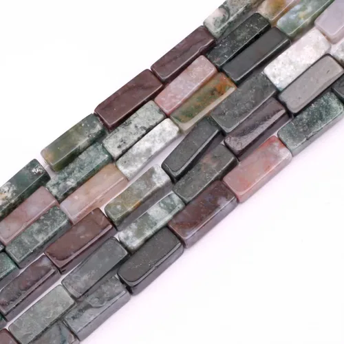 Vista 28 de GEM-Inside - Cubo cuadrado de piedra de larvikita negra natural de 0.157 x 0.512 in, columna cuboidea, cuentas de chakra para fabricación de joyas