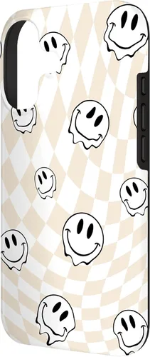 Vista 2 de Retro Swirl - Carcasa para iPhone 17, diseño de cara sonriente feliz