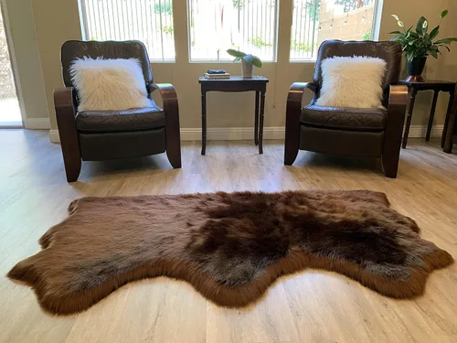 Vista 96 de LAMBZY Alfombra de pelo de oveja sintética, hipoalergénica, súper suave, sedosa para sala de estar, habitación de los niños, sofá