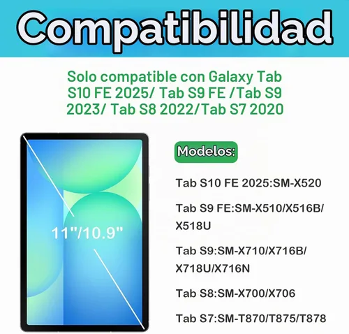 Vista 2 de ProCase Protector de pantalla de privacidad para Galaxy Tab S10 FE /S9 FE /S9/S8/S7