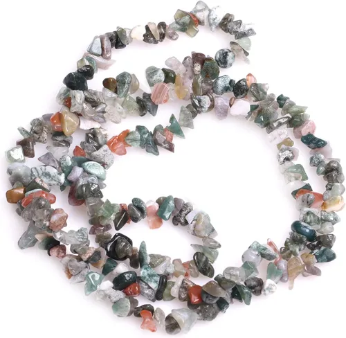 Vista 44 de GEM-Inside - Chips de piedra de cristal para hacer joyas, cuentas sueltas de forma libre con agujero para hacer pulseras, collares, adultos, 34