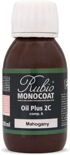 Vista 41 de Rubio Monocoat Muestra de Tinte y Acabado para Madera - Niebla 5% Aceite Plus Parte A Aceite de linaza para madera de secado rápido y ecológico