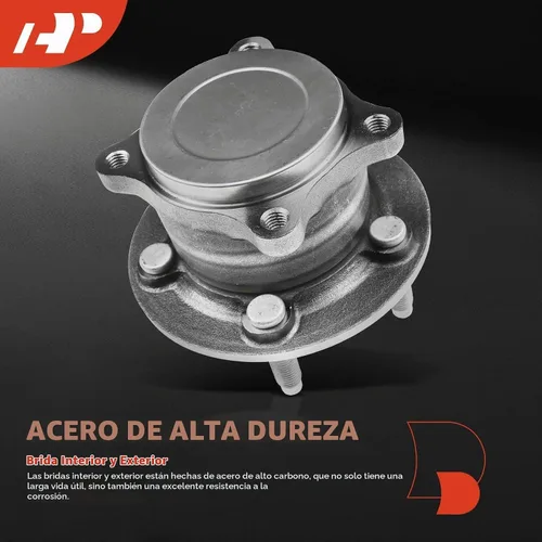Vista 5 de A-Premium 2 rodamientos de rueda trasera y conjunto de cubo con 5 lengüetas compatibles con Chevrolet Cruze 2016 2017 2018 2019