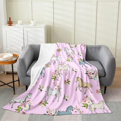 Vista 24 de Erosebridal Highland - Manta de vaca de 40 x 50 pulgadas, diseño de rosas para niños, niñas, niños, adolescentes, adultos, animales salvajes