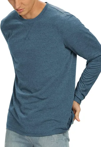 Vista 83 de NITAGUT Camiseta clásica de algodón para hombre con cuello redondo