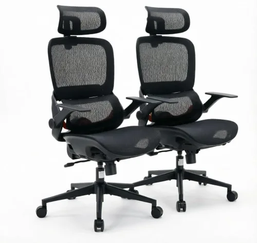 Vista 14 de SIHOO Silla de oficina B100, cómoda silla de oficina ergonómica, silla de computadora con soporte lumbar adaptable y reposacabezas ancho