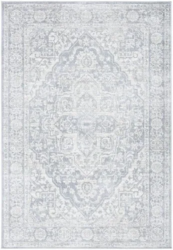 Vista 38 de Safavieh - Alfombra de 2 x 4 pies de la colección Brentwood color marfil y azul marino, alfombra que no suelta pelusas con diseño desgastado