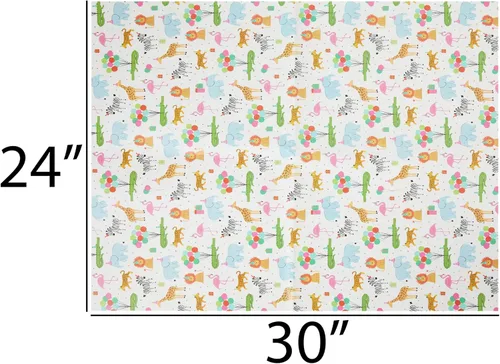 Vista 6 de The Gift Wrap Company 58-189227 Juego de hojas de papel para envolver regalos con diseño de animales de fiesta, 30 x 23 pulgadas, multicolor, 3
