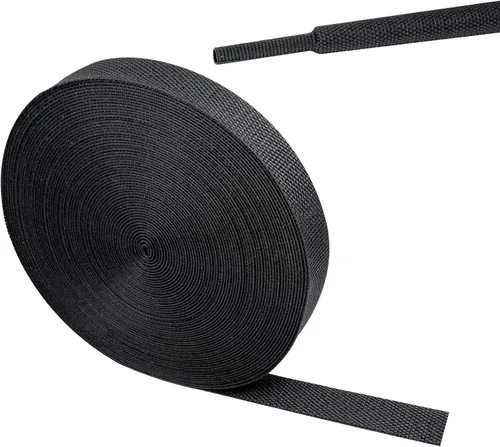 Vista 20 de Tubo de tela trenzada termorretráctil 2 en 1, ajuste ideal para manguera/cable/alambre de forma irregular (1-1/8 pulgadas, 14 pies)