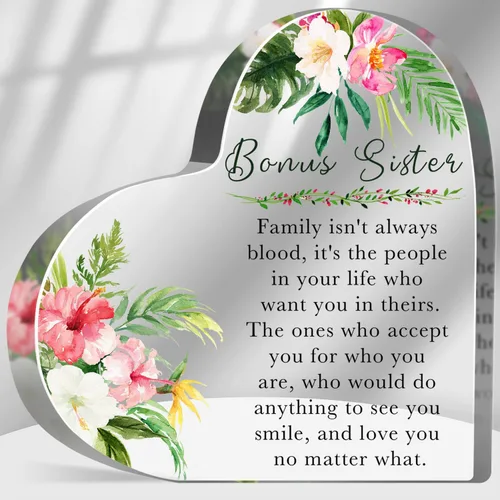 Vista 8 de Regalo de agradecimiento para mujeres, regalos de hermana, regalo de amistad, recuerdo de acrílico para mujeres, hermana, mejores amigos, regalo