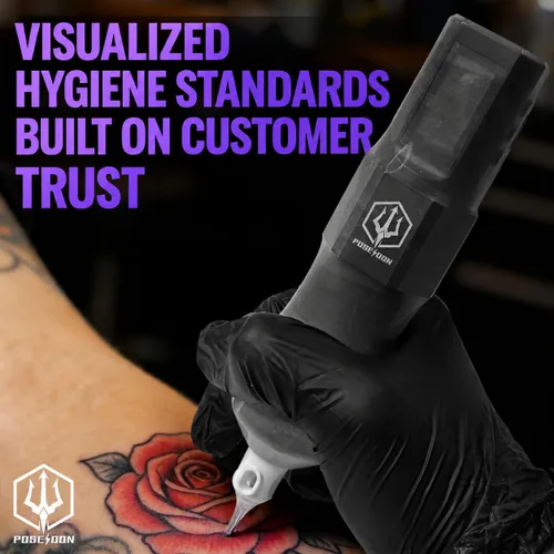 Vista 5 de Poseidon - Cubierta de goma para bolígrafo de tatuaje de cobertura completa