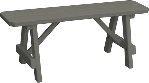 Vista 3 de Furniture Barn USA Pine - Banco tradicional de 2 pies, color negro