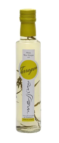 Vista 6 de Messino Vinagre de vino blanco importado de Grecia, 8.5 fl oz (albahaca)
