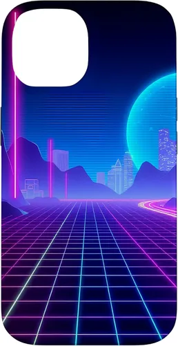 Vista 4 de Vaporwave Aesthetic Synthwave Retrowave 80s 90s Art Case for iPhone 16