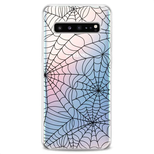 Vista 4 de Funda compatible con Samsung S25 S24 S23 FE S22 Plus S21 Ultra S20+ S10e Note 20 S9 Mujeres Patrón Negro Lindo Adolescente Flexible Silicona Slim