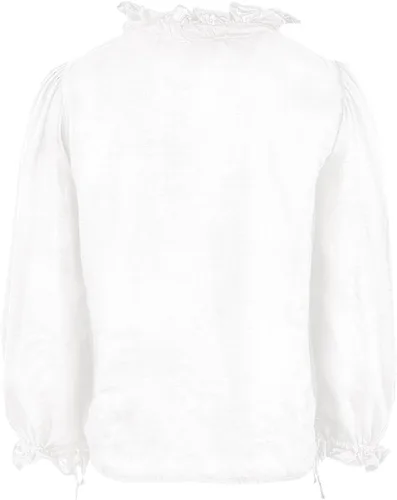 Vista 5 de Meikulo Camisas Henley pirata para niños, disfraces de Halloween, medievales, renacentistas, con cordones, para niños de 5 a 14 años