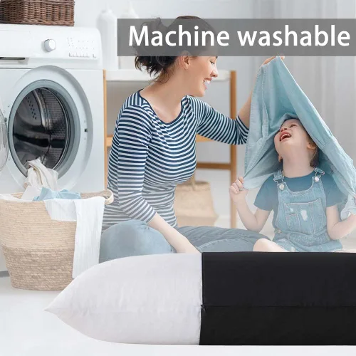 Vista 7 de WhatsBedding Almohada corporal de espuma viscoelástica con funda, almohada de cama larga para adultos Funda de almohada extraíble transpirable