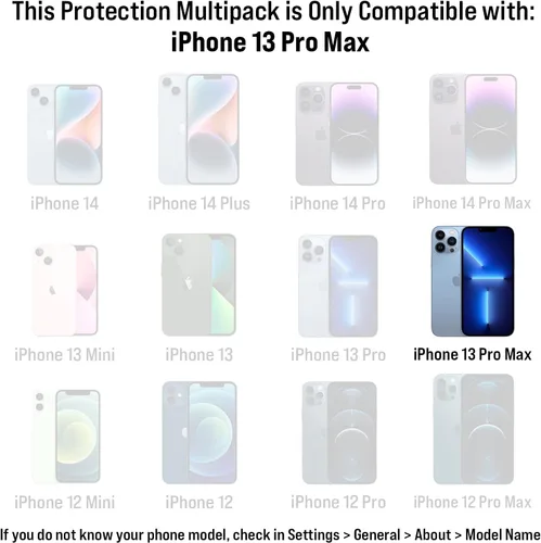 Vista 46 de Scooch Protector de pantalla 5 en 1 para iPhone 11 (paquete de 3) con protector de lente de cámara (paquete de 2) vidrio templado 9H de alta