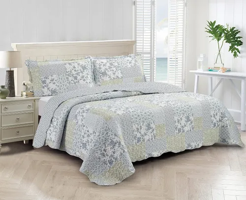 Vista 16 de Brilliant Sunshine Juego de edredón clásico de 2 piezas con 1 funda, reversible, suave y ligera, para todas las estaciones, individual, beige