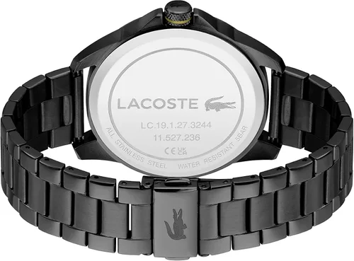 Vista 3 de Lacoste Reloj de cuarzo Le Croc para hombre, Negro, Reloj de cuarzo