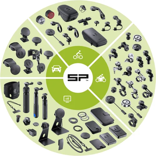 Vista 9 de SP CONNECT Moto Bundle II con módulo antivibraciones SPC+ Compatible con iPhone 11 Pro/XS/X Soporte de teléfono para motocicleta Soporte