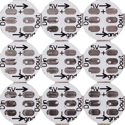 Vista 2 de BTF-LIGHTING WS2812B - 100 píxeles LED RGB inteligentes direccionables individualmente 5050SMD para Arduino, módulo LED RGB de 1 LED, píxeles