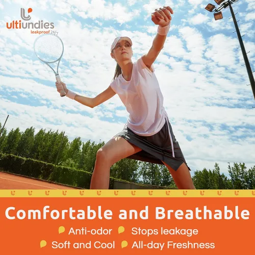 Vista 6 de Bikini Modal - Ropa interior para incontinencia para mujer, bragas reutilizables a prueba de fugas con absorción de luz, para protección diaria