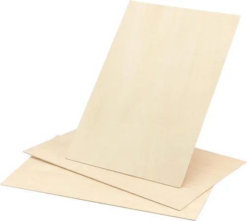 Vista 8 de JOIKIT 24 hojas de madera de tilo de 12 x 8 x 1/16 pulgadas, 0.059 in de grosor, hojas de madera de balsa natural sin terminar para fabricantes